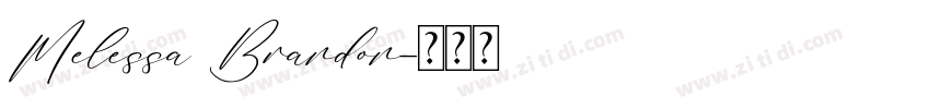 Melessa Brandon字体转换